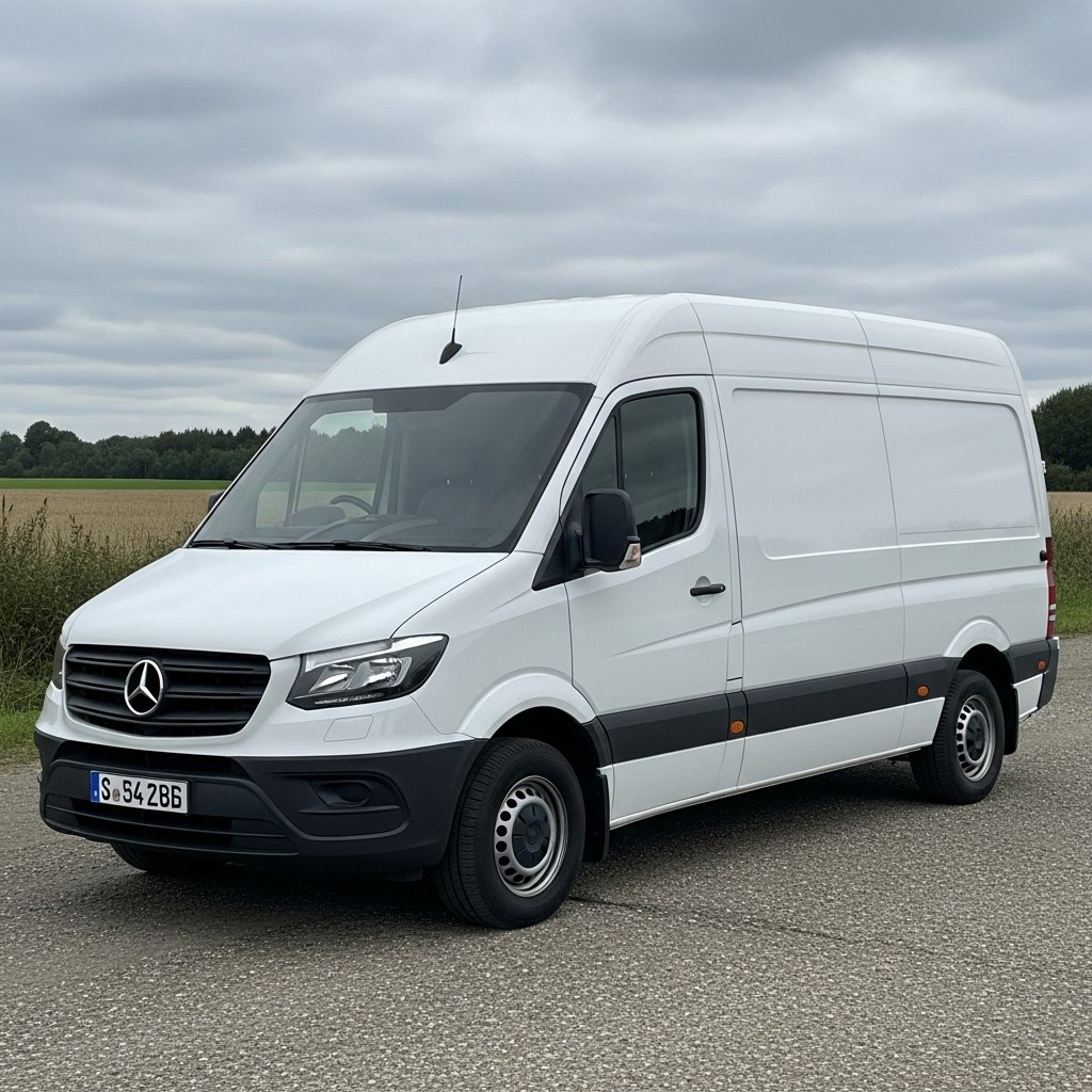 Camioneta Mercedes Benz en la ruta